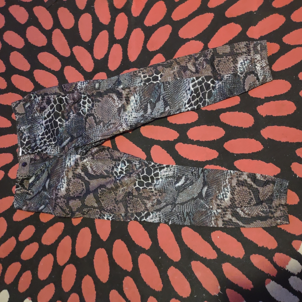 Stylish Snake Print Women Jeans